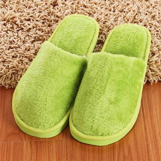 Women Home Slippers Autumn Winter Warm Furry Plush Shoes Indoor Bedroom Light EVA Couple Cotton Slipper House Memory Foam Slippers Furry Faux Fur Lined Bedroom Shoes