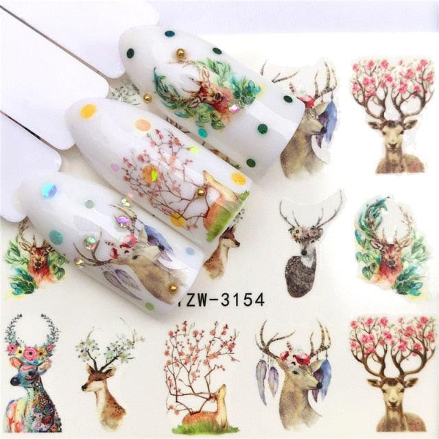 Nail Art Water Transfer Stickers Anime Mouse Animal Kid slider adhesive Watermark Decals Women Beauty Wedding Nails  Decal Self-Adhesive 3D Wave Design Decoration for Women Girls Art Stickers Decal Decoration Metallic Curve Strip Line Nail