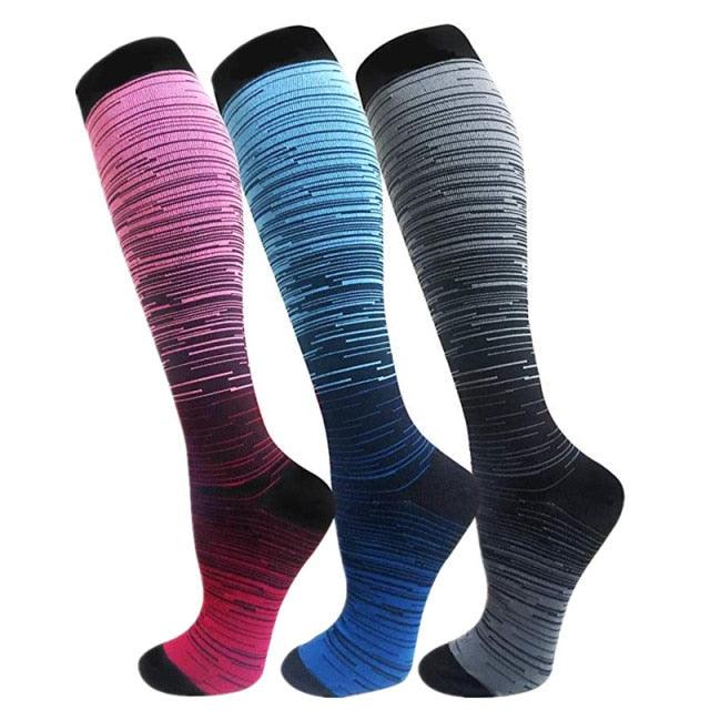 Compression Socks Athletic Best Graduated Breathable Nursing Socks Fit Running Outdoor Sports Socks Hiking Socks For Athlete Men And Women