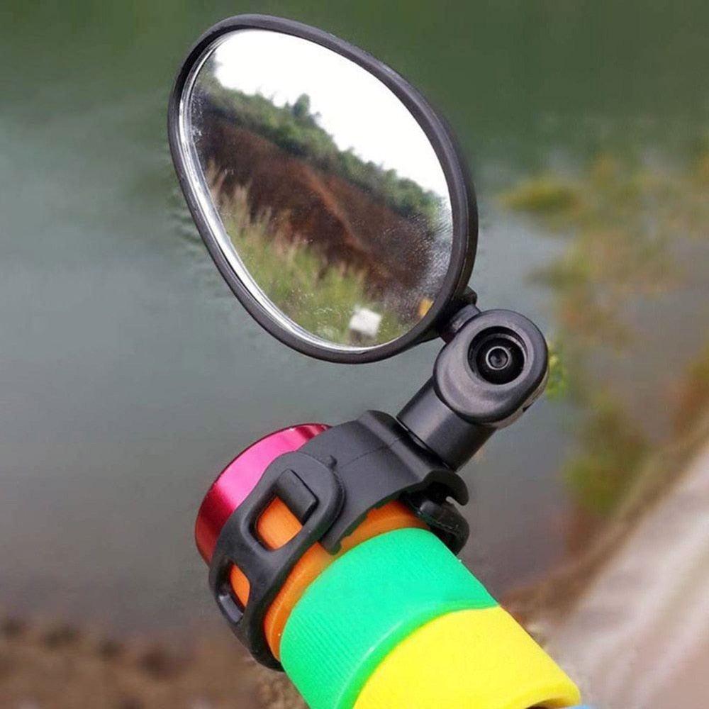 Durable Bicycle Rear View Mirror Handlebar Rearview Mirrors Rotatable Safe Universal Rearview Bicycle Mirrors Adjustable Handlebar Rear View Mirrors For Bicycle Mountain Road Bike