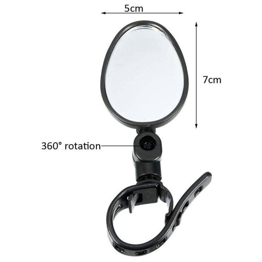 Durable Bicycle Rear View Mirror Handlebar Rearview Mirrors Rotatable Safe Universal Rearview Bicycle Mirrors Adjustable Handlebar Rear View Mirrors For Bicycle Mountain Road Bike