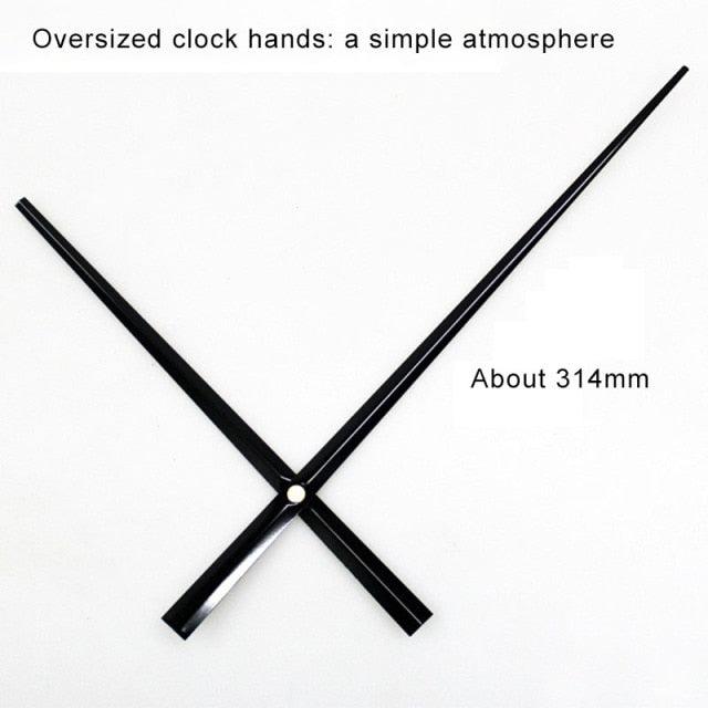 Wall Clock Pointer Clock Watch Kit Accessories 3D Clock Hands Wall Clock for Kitchen Office and Home Art Decor Quartz Clock Movement Mechanism Accessories  Needle Pointer Large Wall Clocks Quartz