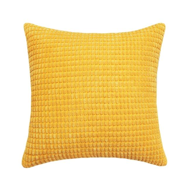 Soft Polyester Cushion Cover Corn Striped Pillow Cozy Throw Pillow Covers Cases for Couch Bed Sofa Ultra Soft Striped Cover Nordic Home Decor Throw Pillow Case Car Living Room Autumn Decoration