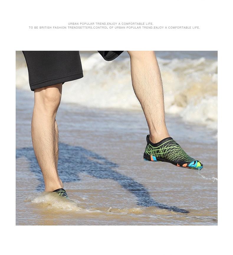 Summer Outdoor Mens Sports Water Shoes Non-Slip Beach Shoes Barefoot Upstream Shoes Quick-Dry Aqua Sock Barefoot For Beach Swim River Pool Lake Hiking Kayaking Surfing - STEVVEX Shoes - 107, Air Mesh Sneakers, Athletic Sneakers, Beach Shoes, Breathable Men Shoes, Elegant Mens Shoes, Hiking Mens Shoes, Men Casual Shoes, Men Shoes, Mens Sports Water Shoes, Non-Slip Beach Shoes, River Shoes, Shoes, Sneakers, Soft Shoes, Sport Mens Shoes, Sport Mens Sneakers, Surfing Shoes, Water Sports Shoes - Stevvex.com