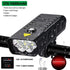 10000mAh Bike Light USB Rechargeable 5000 Lumens Bike Headlight LED Super Bright Front Lights And Back Rear Light Set For Night Riding Bicycle Lights Front And Back Rechargeable With 3 Modes