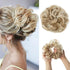 Hair Bun Extensions Messy Curly Elastic Hair Scrunchies Hairpieces Synthetic Chignon Donut Up-do Hair Pieces Clip in Hair Extension For Volumized Hair Buns For Girls