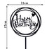 Happy Birthday Cake Topper Gold Cake Topper Acrylic Cake Topper Happy Birthday Cake Topper Cake Decoration Acrylic Letter Cake Toppers Party Supplies Happy Birthday Black Cake Decorations