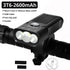 10000mAh Bike Light USB Rechargeable 5000 Lumens Bike Headlight LED Super Bright Front Lights And Back Rear Light Set For Night Riding Bicycle Lights Front And Back Rechargeable With 3 Modes