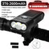 10000mAh Bike Light USB Rechargeable 5000 Lumens Bike Headlight LED Super Bright Front Lights And Back Rear Light Set For Night Riding Bicycle Lights Front And Back Rechargeable With 3 Modes