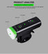 Front Bicycle Light USB Rechargeable LED Bike Light Waterproof Cycling Headlight Climbing Safety Flashlight Lamps Bike Light Super Bright Bicycle Light Easy To Install Fits All Bikes Headlights With Modes