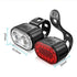 4 Modes 350mAh USB Road Bicycle Headlight Rechargeable Cycling Taillight LED Bike Front Light Head Lamp Ultra Bright Front And Back Rear Bicycle Light Combo IPX4 Waterproof Mountain Road Helmet Cycle Headlight And Taillight Set