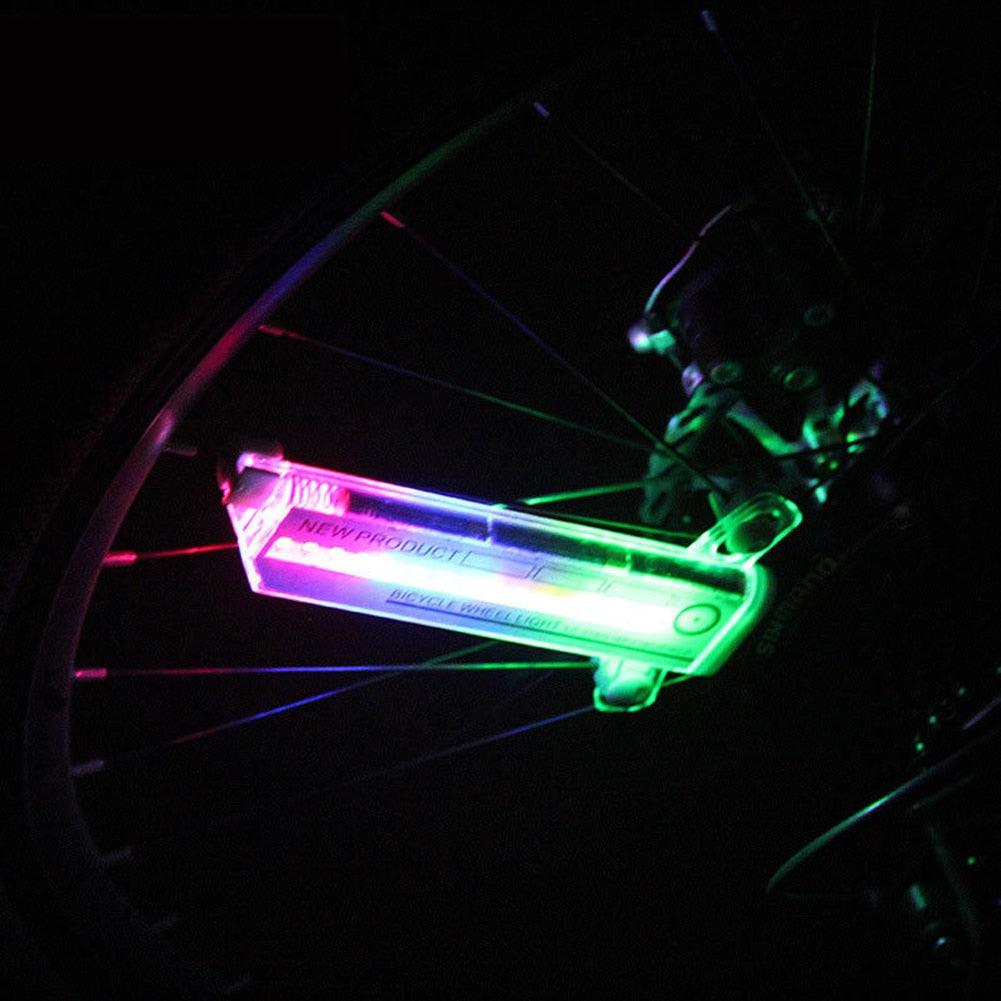 Bicycle Light Cycling Bike Tire Wheel Valve LED Flash Spoke Warning Light Lamp Bike Spoke Decorations Wheel Lights Ultra Bright Waterproof Bicycle Spoke Lights Cycling Decoration Safety Warning Flashlight