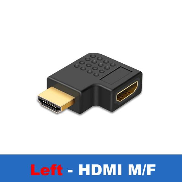 Connector Adapter HDMI Compatible Cable 90 Corner Angle Left Right Up Down Male Female Extender To HDMI Extension 90 Degree Male To Female HDMI Adapter - STEVVEX Cable - 1080P Adapter, 1080p HD resolution, 220, 4K display port, 4K HDMI Cable, 4K HDMI Plug, 4k resolution, 90 Corner Angle, adapter, adapter for computer, adapter for pc, adapter for tv, Angled Adapter, cable, cable adapter, Connector, display port, HDMI ADAPTER, HDMI Angled Adapter, Male to Female HDMI Adapter - Stevvex.com