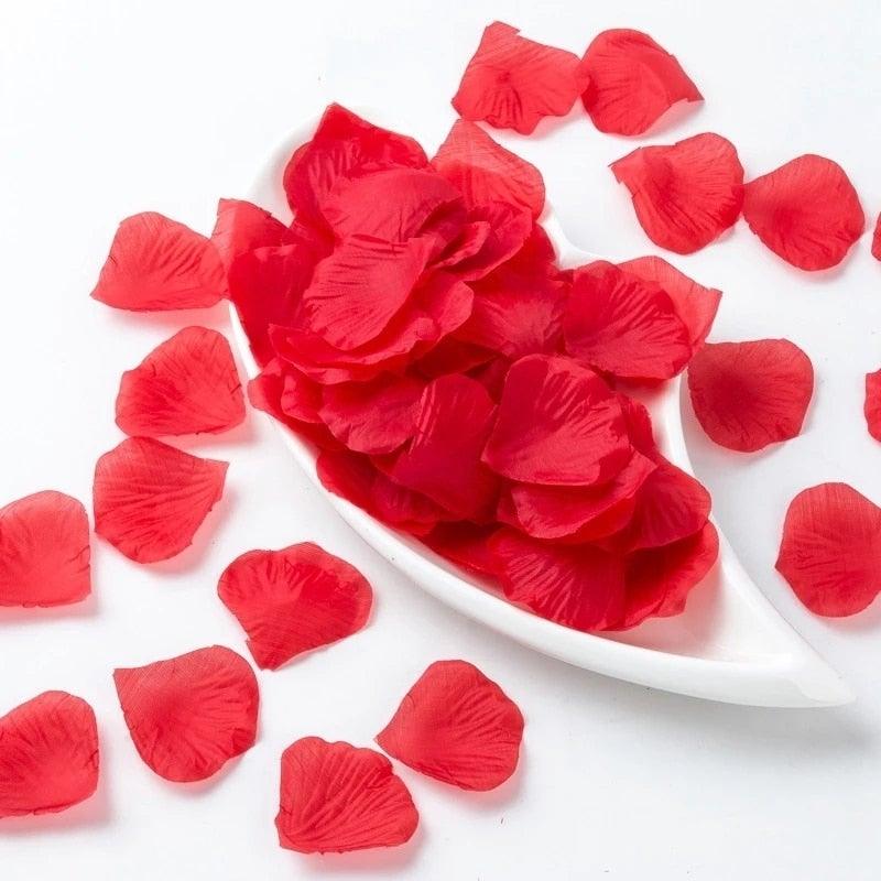 1000PCs Fake Separated Deodorized Rose Petals Party Decorations Artificial Flowers Romantic Wedding Marriage Accessories For Valentine Gifts