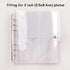 100/200 Pockets Photo Album 3/5 inches Mini Picture Case Name Card Storage Collect Book Photocard Shiny Clear 6-Ring Binder Cover Refillable Notebook Photo Album