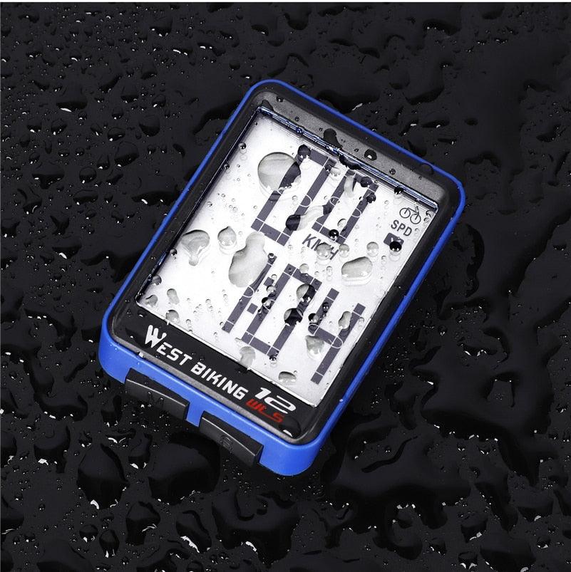 Waterproof Bicycle Computer With Backlight Wireless Wired Bicycle Computer Bike Speedometer Odometer Wireless Bike Computer Waterproof Bicycle Speedometer  Support Smart Sensor LCD Backlight Display Automatic Wake-Up