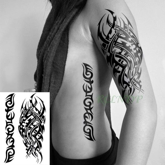 57 Sheets Temporary Tattoo Stickers Set Waterproof Temporary Tattoo Waist Arm Modern Stylish Big Black Tattoos For Womens Mens - STEVVEX Beauty - 103, Arm Tattoo, Beauty, Big Tattoo, Black Tattoos, Body Tattoo, Different Tattoo, Fashion Tattoo, Girls Tattoo, Leg Tattoo, Luxury Tattoo, Men Tattoo, Mens Tattoo, Sketch Tattoo, Stylish Tattoo, Tattoo, Waterproof Tattoo, Women Tattoo, Womens Tattoo - Stevvex.com