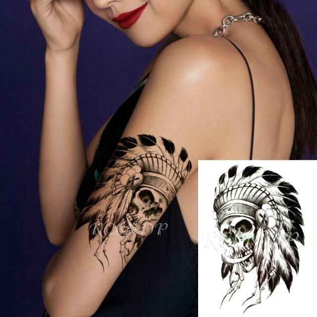 57 Sheets Temporary Tattoo Stickers Set Waterproof Temporary Tattoo Waist Arm Modern Stylish Big Black Tattoos For Womens Mens - STEVVEX Beauty - 103, Arm Tattoo, Beauty, Big Tattoo, Black Tattoos, Body Tattoo, Different Tattoo, Fashion Tattoo, Girls Tattoo, Leg Tattoo, Luxury Tattoo, Men Tattoo, Mens Tattoo, Sketch Tattoo, Stylish Tattoo, Tattoo, Waterproof Tattoo, Women Tattoo, Womens Tattoo - Stevvex.com