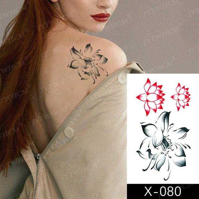 Elegant Small Waterproof Temporary Tattoo Sticker Makeup Flame Finger Black Square Rose Flower High Quality Design For Womens - STEVVEX Beauty - 103, Animal Tattoo, Arm Tattoo, Beauty, Black Tattoos, Body Tattoo, Boys Tattoo, Carnival Tattoo, Face Tattoo, Fashion Tattoo, Finger Tattoo, Flower Tattoo, Girls Tattoo, Leg Tattoo, Luxury Tattoo, Sketch Tattoo, Small Tattoo, Stylish Tattoo, Tattoo, Waterproof Tattoo, Wedding Tattoo, Women Tattoo, Womens Tattoo - Stevvex.com