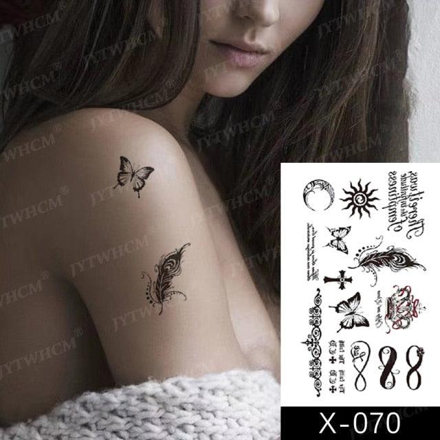 Elegant Small Waterproof Temporary Tattoo Sticker Makeup Flame Finger Black Square Rose Flower High Quality Design For Womens - STEVVEX Beauty - 103, Animal Tattoo, Arm Tattoo, Beauty, Black Tattoos, Body Tattoo, Boys Tattoo, Carnival Tattoo, Face Tattoo, Fashion Tattoo, Finger Tattoo, Flower Tattoo, Girls Tattoo, Leg Tattoo, Luxury Tattoo, Sketch Tattoo, Small Tattoo, Stylish Tattoo, Tattoo, Waterproof Tattoo, Wedding Tattoo, Women Tattoo, Womens Tattoo - Stevvex.com