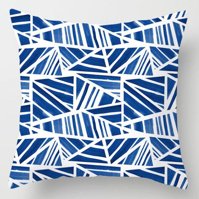 Modern Simple Blue Geometric Pillow Cover Home Sofa Decorative Blue Sea Texture Cotton Linen Cushion Home Decorative Pillow Case 45x45cm - STEVVEX Decor - 54, Blue Cushion Cover, Blue Geometric Marble Pillow Cover, blue pillow cover, Cushion Cover, cushion cover decoration, Cushion Cover for Living Room, Cushion Covers, Geometric Pillows Cases, Modern Cushion Cover, Navy Blue Pillow Cover, Pillow covers, Simple Blue Geometric Pillows, simple pillow cover - Stevvex.com