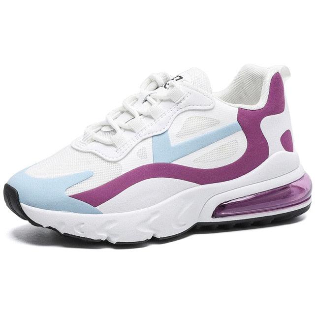 Women Casual Shoes Colorful Sneakers Flat Thick Sole Lightweight Air Cushion Gym Fashion Shoes Breathable Sport Air Fitness Walking Running Athletic Sneakers