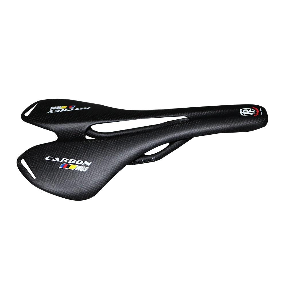 Mountain Saddle Full Carbon Fiber Bike Saddle Road Bike Seat Cushion Bicycle Seat Cushion Road Bike Saddle Lightweight Carbon Fiber Bike Saddle Comfortable Road Bike Seat Bicycle Accessories For Men Women Pneumatic Cycling Saddle