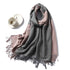 New Fashion Winter Soft Thick Warm Colorful Cashmere Scarf Elegant Escharpe Shawls Scarf Shawls Wraps Lightweight Lady Solid Scarves Fashion Tassels Blanket For Women