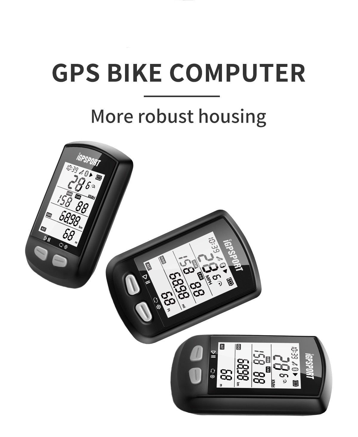 Bike Wireless Stopwatch GPS Bicycle Computer IPX6 Waterproof Cycling Speedometer With ANT+ Bluetooth Bike Speedometer and Odometer Rechargeable Cycling Computer MTB Tracker With LCD Automatic Backlight Display