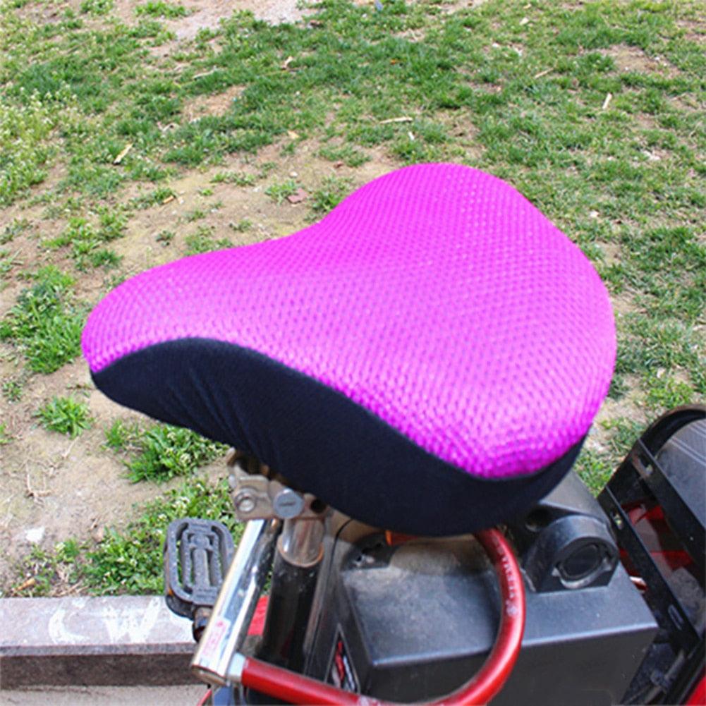 Cushion Replacement Pad Bike Saddle Racing 3D Mesh Anti-Slip Thickened Bicycle Seat Cover Soft Bike Seat Pad Comfort Road Bicycle Seat Covers Spin Bike Cycling Seat Cushions Indoor Outdoor Saddle