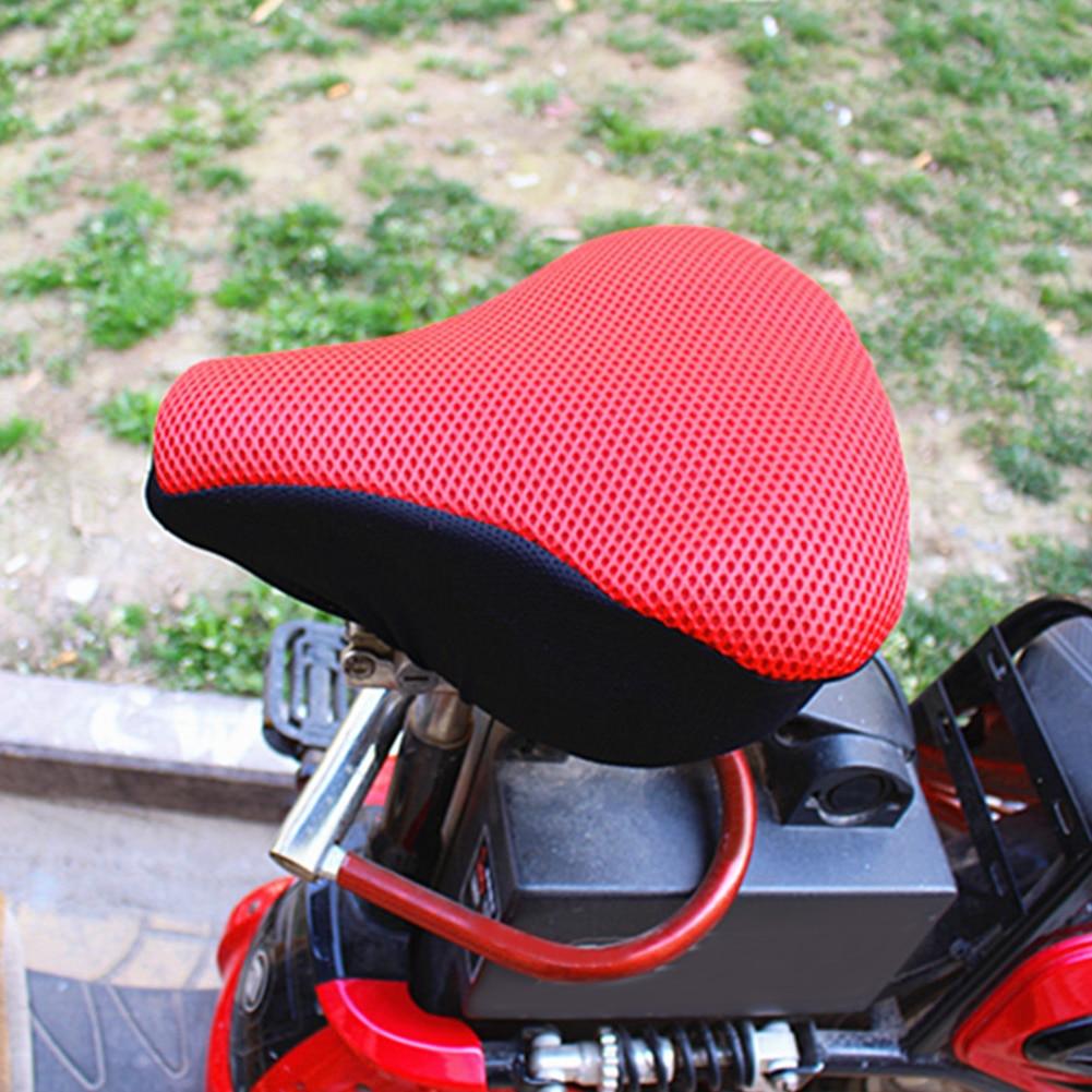 Cushion Replacement Pad Bike Saddle Racing 3D Mesh Anti-Slip Thickened Bicycle Seat Cover Soft Bike Seat Pad Comfort Road Bicycle Seat Covers Spin Bike Cycling Seat Cushions Indoor Outdoor Saddle