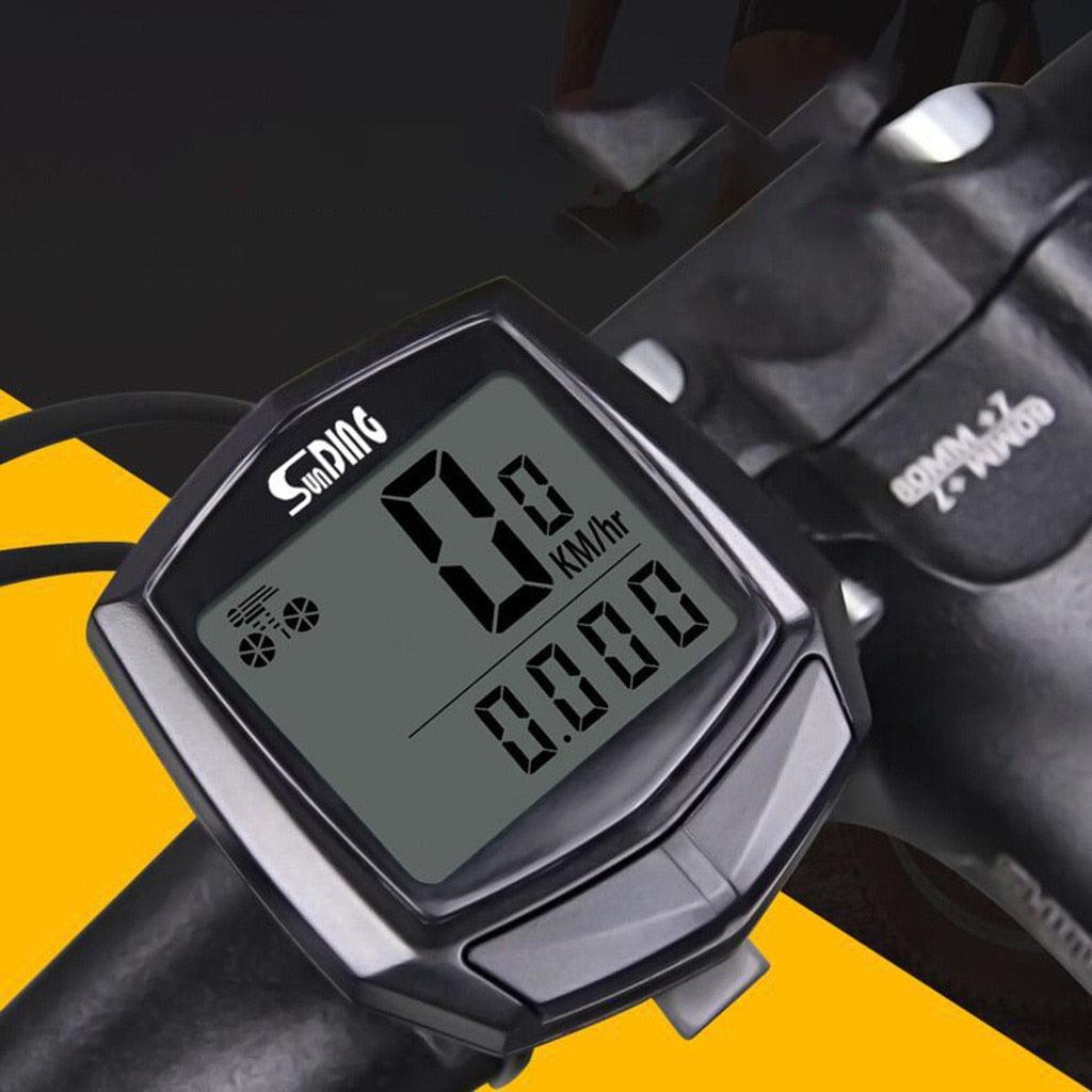 Cycling Wired Stopwatch Waterproof Bike Computer With LCD Digital Display Bicycle Odometer Speedometer Riding Bike Accessories Wired Sensor Digital Backlight Odometer Cycling Computer Tracker