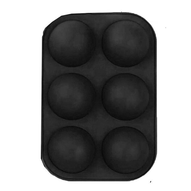 Half Sphere Silicone Soap Molds Bakeware Cake Decorating Tools Pudding Jelly Chocolate Fondant Mould Ball Biscuit Baking Mould 6 Holes Silicone Mold Half Ball Sphere For Making Chocolate Cake Jelly Pudding Handmade Soap