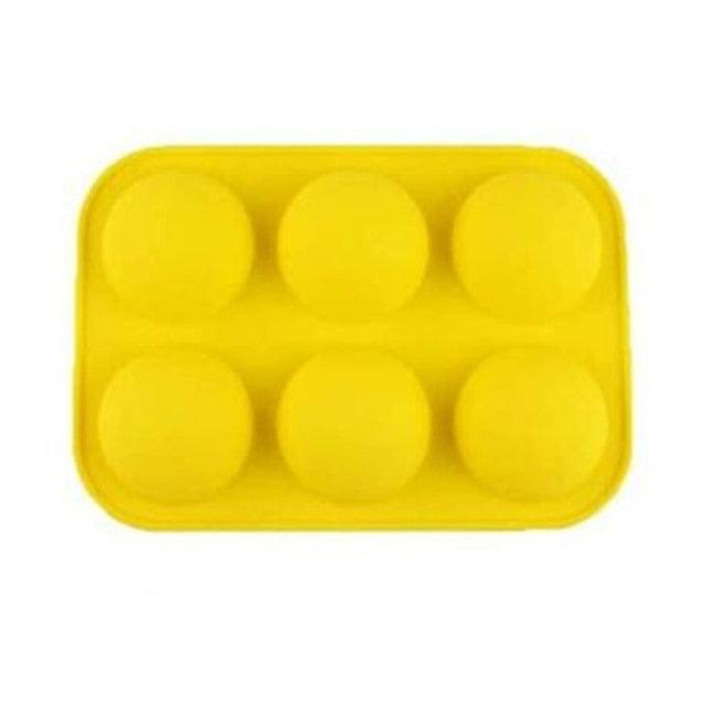 Half Sphere Silicone Soap Molds Bakeware Cake Decorating Tools Pudding Jelly Chocolate Fondant Mould Ball Biscuit Baking Mould 6 Holes Silicone Mold Half Ball Sphere For Making Chocolate Cake Jelly Pudding Handmade Soap