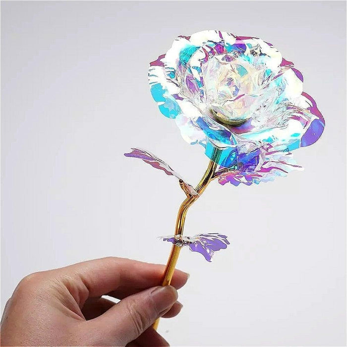 24k Aluminum Foil Lighting Rose Gift For Women Valentine's Day Mother's Day Birthday Thanksgiving Day Christmas Wedding Anniversary - STEVVEX Decor - 51, artifical flower, Artificial Fake Flower, best quality, best selling, best selling flower, birthday gift, eligant design, eligant flower, Fake Flower, gift flowers, hot sale, hot sale decoration, hot selling, hot selling flower, room decor, room table Decoration, special gift, top decor, top quality, top selling, wedding gift - Stevvex.com