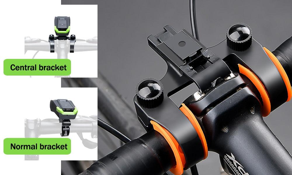 4000mAh Bike LED Lights Bicycle Computer With Horn USB Rechargeable Flashlight Bike Speedometer Waterproof USB Rechargeable Bicycle Computer With Loud Bike Bell Waterproof Bike Odometer