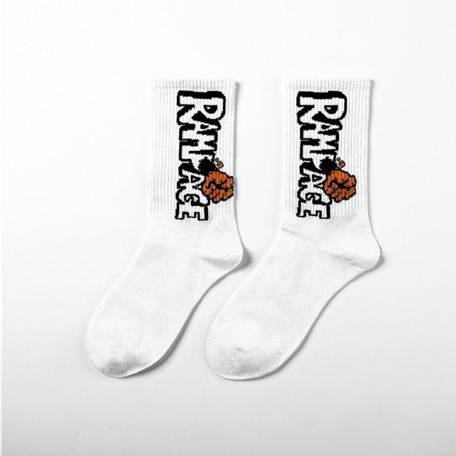 New Fashion Stylish Basketball Men Socks Cotton Hip-hop Female Sports Socks Combed Out Of Pure Cotton High Quality Harajuku Cool Funny Unisex Crew Socks For Men And Women