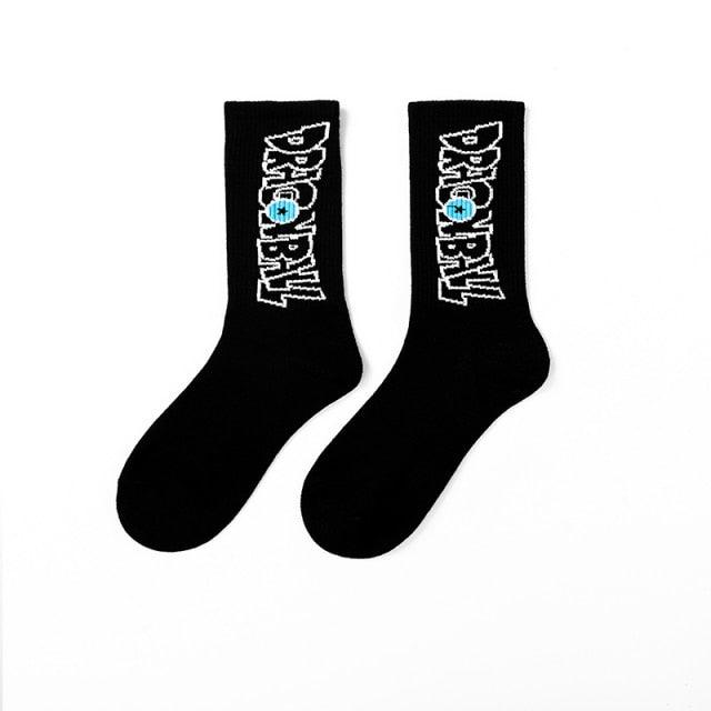 New Fashion Stylish Basketball Men Socks Cotton Hip-hop Female Sports Socks Combed Out Of Pure Cotton High Quality Harajuku Cool Funny Unisex Crew Socks For Men And Women