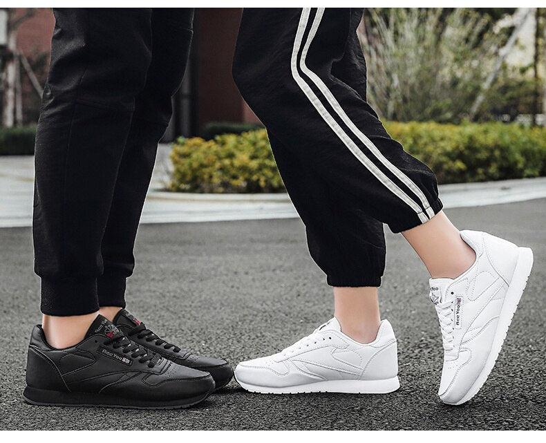 Autumn Womens Mens Sneakers Black Fashion Vulcanized Shoes Lace-up Casual Flats Light Couple Fashion Sneakers Breathable Casual Comfortable Lightweight Sneakers