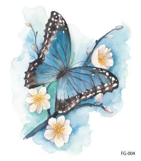 1 Pc Butterfly 3D Temporary Tattoo 52 Style Waterproof Butterfly Tattoos Stickers Temporary Colorful Design For Womens - STEVVEX Beauty - 103, 3D Tattoo, Arm Tattoo, Beauty, Black Tattoos, Body Tattoo, Boys Tattoo, Butterfly Tattoo, Fashion Tattoo, Realistic Tattoo, Small Tattoo, Tattoo, Waterproof Tattoo, Women Tattoo, Womens Tattoo - Stevvex.com