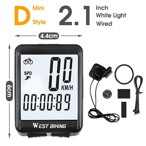 Bicycle Computer Digital Speedometer Backlight Wireless Wired Bike Stopwatch Computer Waterproof Backlight With Digital LCD Display For Outdoor Cycling And Fitness Multi-Function Gifts For Bikers Men