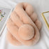 New Winter Solid Color Warm Thicken Soft Collar Scarf Faux Rabbit Fur Neckerchief Plush Warm Hot Scarfs Cross Collar Scarf Shawl Solid With Pearl Elegant For Women