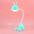 Rabbit LED Table Lamp Kids Desk Bunny Night Lights Studying Bedroom Decor Baby Bed Restaurant Living Room Cute Gift USB Charging Cute Study Lamps for Bedroom Décor