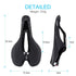 Road Bike Saddle Bicycle Seat With Warning Taillight USB Charging Mountain Cycling Racing PU Breathable Soft Seat Cushion Comfortable Bicycle Seat With Central Relief Zone Ergonomics Design Exercise Bike Seat