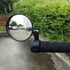 1PCS Universal Bicycle Rearview Mirror Adjustable Rotate Wide-Angle Cycling Rear View Mirrors Adjustable Rotatable Shockproof Wide Angle Acrylic Convex Outdoor Safety Mirror For Mountain Road