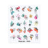 Nails Sticker Nail Art Decorations Flowers Leaves Decals Water Transfer Sliders Woman Face Fruit Foil Manicures Wraps  Water Transfer Nail Decals Sticker For Pretty Girl Self-Adhesive Nail Decals Designer Nail Stickers for Acrylic Decal