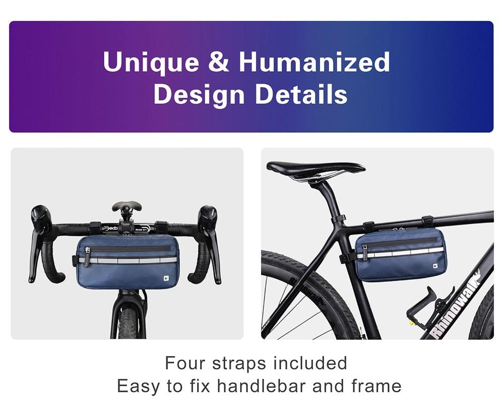 New Handlebar Bag Bicycle Bags Frame Pannier Bag Waterproof Multifunction Portable Shoulder Bag Bike Accessories Multifunction Bike Handlebar Bag Front Bicycle Frame Bag Waterproof Shoulder Bag Handbag Waist Bag