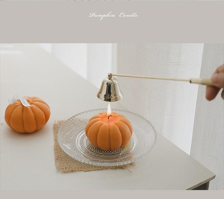 Pumpkin Candle Creative Handmade Aromatherapy Candle Pumpkin Candle Fall Candle Gift Set For Women Aromatherapy Candle Gift For Halloween Decorations Candle Photo Home Restaurant Hotel Decoration