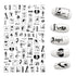 3D Nail Stickers Leaves Butterfly Panda Love Heart Design Stickers For Nails Manicure Foil Nail Art Decor  Girls Manicure Decoration Nail Art Supplies 3D Self-Adhesive Nail Decals Designer Nail Stickers for Acrylic Nails