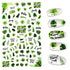 3D Nail Stickers Leaves Butterfly Panda Love Heart Design Stickers For Nails Manicure Foil Nail Art Decor  Girls Manicure Decoration Nail Art Supplies 3D Self-Adhesive Nail Decals Designer Nail Stickers for Acrylic Nails